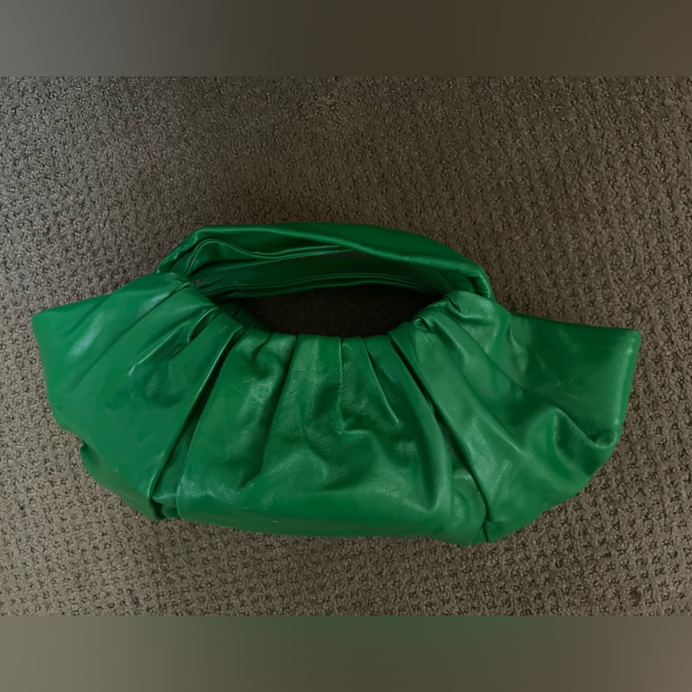 Zara Emerald Green Leather Handbag